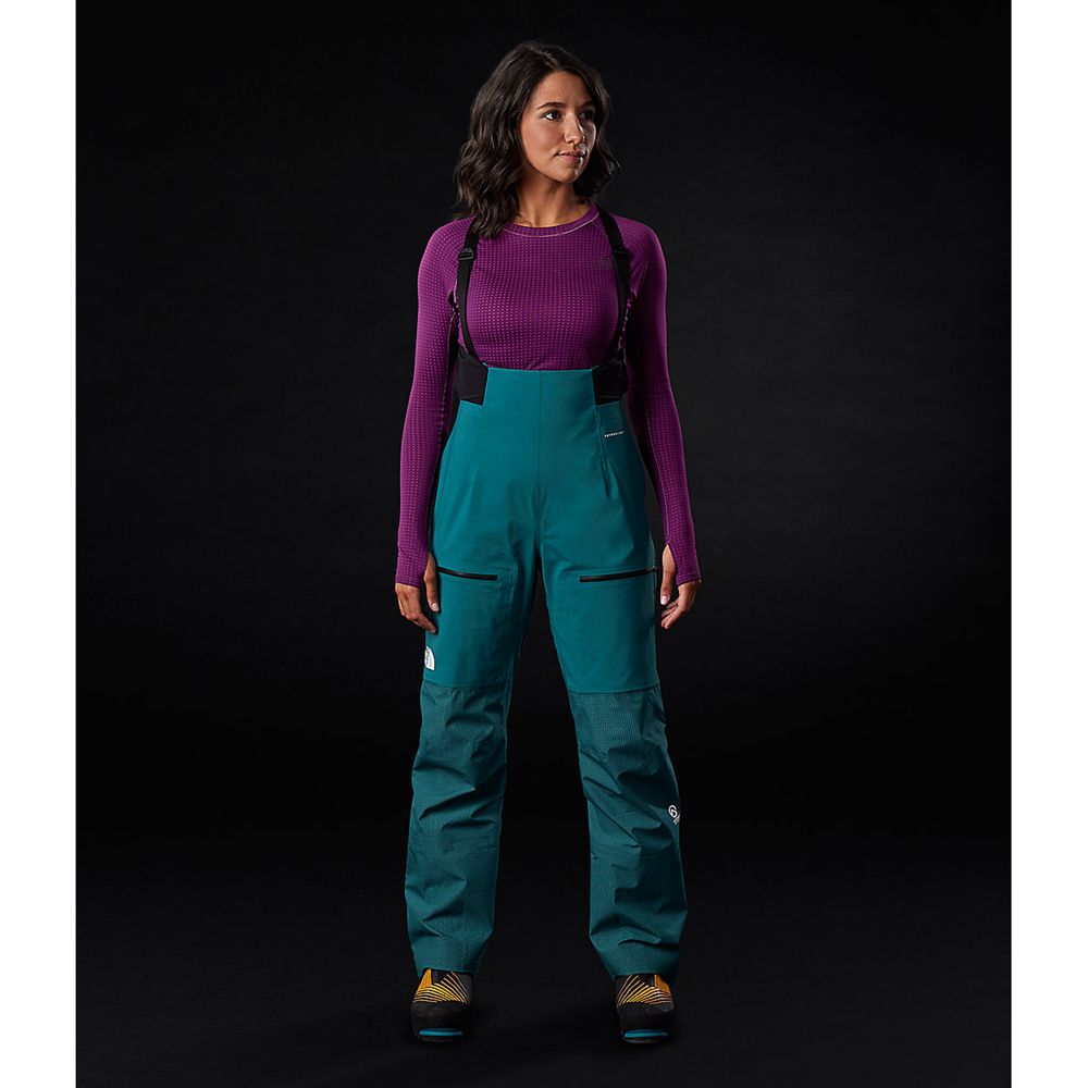 The North Face Ski Pants Womens Australia - The North Face Summit L5 Futurelight™ Full Zip Bib Blue